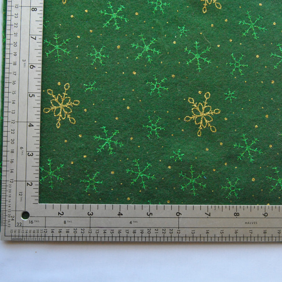 Glitter Snowflake Felt