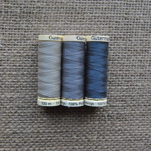 Gutermann All Purpose Sewing Thread 100 m (3 spools)