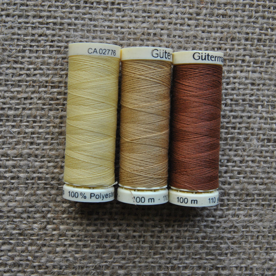 Gutermann All Purpose Sewing Thread 100 m (3 spools)